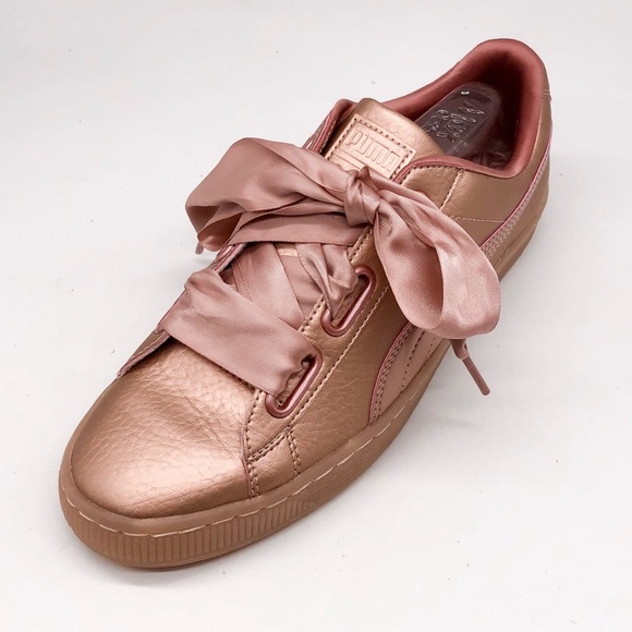 puma satin lace sneakers